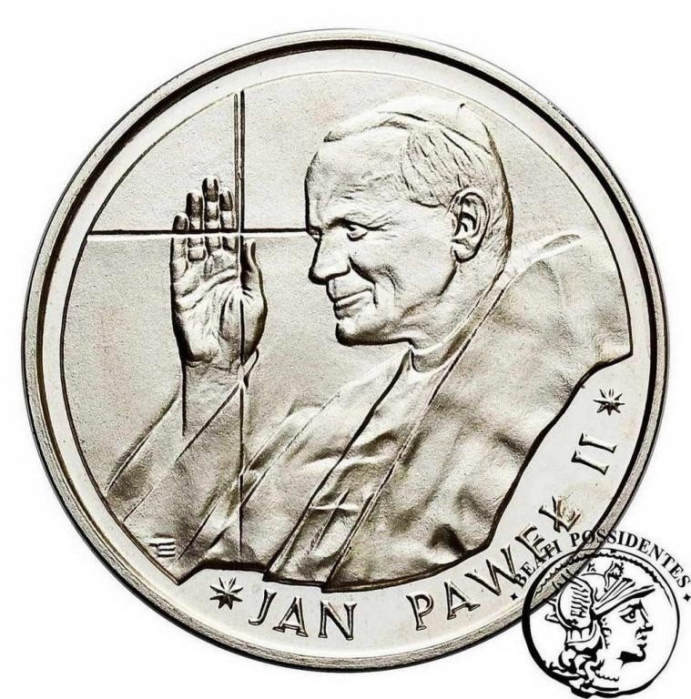 Polska Jan Paweł II 10000 złotych 1988 Cienki Krzyż st. L